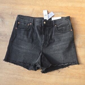 Black Denim Women Shorts